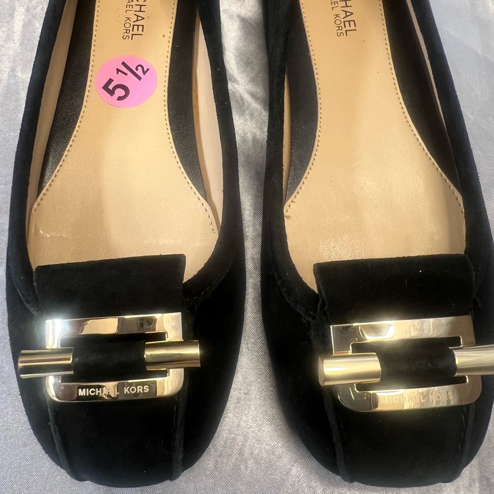 Michael Kors Black velvet flats - Picture 2 of 4